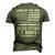 Month Of The Military Land Of Free Because My Daddy Is Brave Men's 3D T-Shirt Back Print Army Green