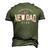 New Dad Club Established 2023 Girl Father Pink Gender Color Men's 3D T-Shirt Back Print Army Green
