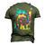 Number One 1 Dad Tie Dye Daddy Fathers Day Best Dad Ever Men's 3D T-shirt Back Print Army Green