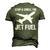 Pilot Airline Mechanic Jet Engineer Men's 3D T-Shirt Back Print Army Green