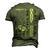 Promoted To Daddy 2023 First Time Fathers Day New Dad Men's 3D T-Shirt Back Print Army Green