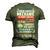 Proud American Mechanic Salute Support 2Nd Amendment Men's 3D T-Shirt Back Print Army Green