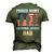 Proud Army National Guard Dad Usa Veteran Military Men's 3D T-Shirt Back Print Army Green
