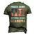 Proud Army National Guard Grandma Usa Veteran Military Men's 3D T-Shirt Back Print Army Green
