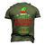 Santas Favorite Helicopter Mechanic Christmas Xmas Men's 3D T-Shirt Back Print Army Green