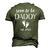 Soon To Be Daddy 2023 Dad Est 2023 New Baby Fathers Day Men's 3D T-Shirt Back Print Army Green