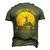 Sorry Cant Talk Fishing Dad Mens Fish Bass Fishing Men's 3D T-Shirt Back Print Army Green
