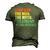 Step Dad The Man The Myth The Legend The Bad Influence Men's 3D T-shirt Back Print Army Green