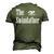 The Swimfather Swimming Dad Swimmer Life Fathers Day Men's 3D T-shirt Back Print Army Green