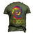 Tie Dye Best Doodle Dad Ever Goldendoodle Dog Dad Men's 3D T-Shirt Back Print Army Green