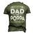 I Have Two Titles Dad And Poppa Papa Fathers Day Men's 3D T-Shirt Back Print Army Green
