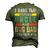 I Have Two Titles Uncle & Dog Dad I Rock Them Both Men's 3D T-Shirt Back Print Army Green