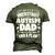Never Underestimate An Autism Dad Autism Awareness Men's 3D T-Shirt Back Print Army Green