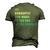 Vintage Aircraft Engineer Mechanic Distressed T Men's 3D T-Shirt Back Print Army Green