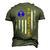 Vintage Usa American Flag Us Navy Proud Dad Veteran Military Men's 3D T-Shirt Back Print Army Green