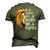 In A World Full Of Grandpas Be A Poppa Lion Men's 3D T-Shirt Back Print Army Green
