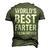 Worlds Best Farter I Mean Father Graphic Novelty Men's 3D T-Shirt Back Print Army Green