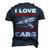 Auto Car Mechanic I Love One Woman And Several Cars Men's 3D T-Shirt Back Print Navy Blue