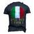 Best Dad Ever Italian Father Country Italy Flag Men's 3D T-shirt Back Print Navy Blue