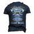 Biker Grandpa Motorcycle Retirement Retired Men's 3D T-Shirt Back Print Navy Blue