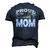 Cool Proud Army Mom Mommies Military Camouflage Men's 3D T-Shirt Back Print Navy Blue