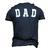 Dad Cool Fathers Day Idea For Papa Dads Men Men's 3D T-Shirt Back Print Navy Blue