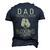Dad The Man The Myth The Boxing Legend Sport Fighting Boxer Men's 3D T-shirt Back Print Navy Blue