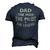 Dad The Man The Pilot The Legend Airlines Airplane Lover Men's 3D T-shirt Back Print Navy Blue