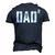 Dad Squared Daddy Of 2 Hilarious Fathers Day Men Men's 3D T-shirt Back Print Navy Blue