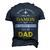 Damon Name My Favorite People Call Me Dad Men's 3D T-shirt Back Print Navy Blue