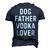 Dog Father Vodka Lover Dad Drinking Men's 3D T-Shirt Back Print Navy Blue