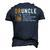 Druncle For The Best Uncle Druncle Definition Men's 3D T-Shirt Back Print Navy Blue