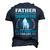 Father And Daughter Best Friend For Life Fathers Day Men's 3D T-Shirt Back Print Navy Blue