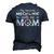 My Favorite Mechanic Calls Me Mom Cute Floral Mechanic Mom Men's 3D T-Shirt Back Print Navy Blue
