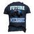 Future Mechanic Costume Monster Truck Adults & Kids Men's 3D T-Shirt Back Print Navy Blue