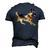 German Shepherd Running Polygon Poly Dog Dad Mom Lover Men's 3D T-Shirt Back Print Navy Blue