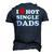 I Heart Hot Dads Single Dad Men's 3D T-Shirt Back Print Navy Blue