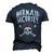 Mermaid Security Pirate Matching Party Dad Brother Men's 3D T-Shirt Back Print Navy Blue