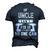 If Uncle Cant Fix It No One Can Favorite Uncle Men's 3D T-Shirt Back Print Navy Blue