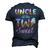Uncle Of The Two Sweet Birthday Girl Ice Cream Lovers 2Nd Men's 3D T-Shirt Back Print Navy Blue