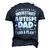 Never Underestimate An Autism Dad Autism Awareness Men's 3D T-Shirt Back Print Navy Blue