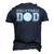 Volleyball Dad Volleyball For Father Volleyball Men's 3D T-Shirt Back Print Navy Blue