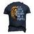 In A World Full Of Grandpas Be A Poppa Lion Men's 3D T-Shirt Back Print Navy Blue