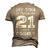 21St Birthday For Dad Mom 21 Year Old Son Squad Men's 3D T-Shirt Back Print Khaki
