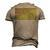 Army Logistics Branch American Flag Men's 3D T-Shirt Back Print Khaki