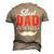 Best Dad In The World Papa Father Daddy Stepdad Poppa Men's 3D T-Shirt Back Print Khaki