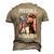 Best Pitbull Dad Ever American Flag 4Th Of July Men's 3D T-shirt Back Print Khaki