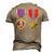 Bronze Star And Purple Heart Medal Military Personnel Award Men's 3D T-Shirt Back Print Khaki