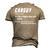 Carguy Definition Sport Car Lover Car Mechanic Men's 3D T-Shirt Back Print Khaki