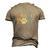 Chihuahua Grand Paw Vintage Dogs Lovers Fathers Day Men's 3D T-Shirt Back Print Khaki